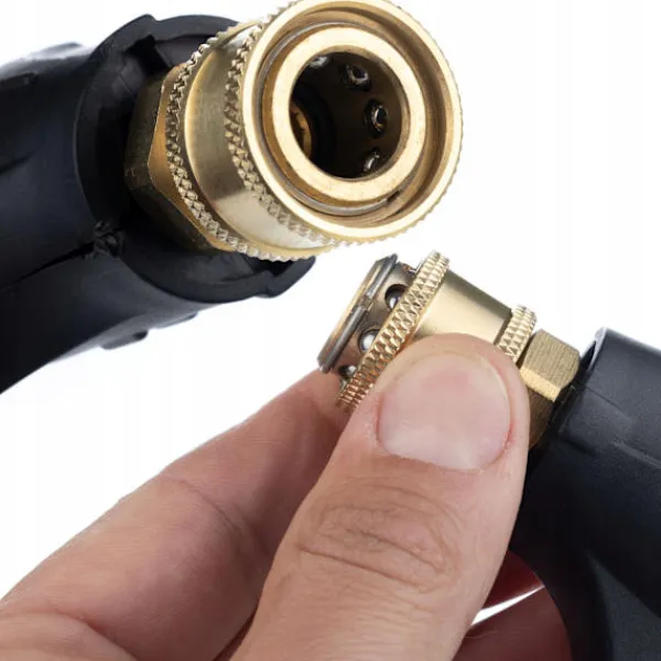 Rosfix Högtryckstvättar-Trycktvattarpistol 4350PSI 22Mm med Skumpistol 1000Ml – Ergonomisk | Snabbkoppling | Kompatibel med Karcher, Lavor