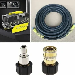 unbranded Högtryckstvättar-Trycktvättslangadapter Hon till 3/8 Han Snabbkoppling och 3/8 Hon Snabbkoppling till M22 14mm Hon