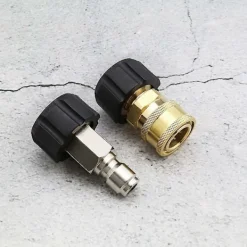 unbranded Högtryckstvättar-Trycktvättslangadapter Hon till 3/8 Han Snabbkoppling och 3/8 Hon Snabbkoppling till M22 14mm Hon