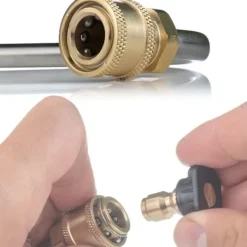 Rosfix Högtryckstvättar-Trycktvättslans U-Typ 1/4 Tum 34Cm – Högtryck | Max 250 Bar | Kompatibel med Lavor, Parkside