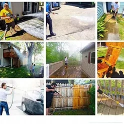 Rosfix Högtryckstvättar-Trycktvättslans U-Typ 1/4 Tum 34Cm – Högtryck | Max 250 Bar | Kompatibel med Lavor, Parkside