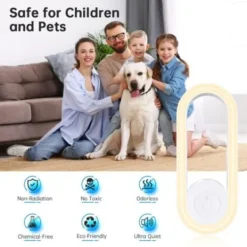 Skadedjur & Insekter-TS-Set med 4 Elektroniska Ultraljudsskrämmare för Insekter och Anti-gnagare för Gnagare, Möss, Myggor, Spindlar, Kackerlackor, Flugor