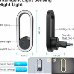 Skadedjur & Insekter-TS-Set med 4 Elektroniska Ultraljudsskrämmare för Insekter och Anti-gnagare för Gnagare, Möss, Myggor, Spindlar, Kackerlackor, Flugor