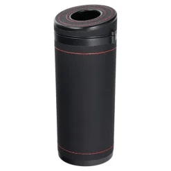 A-One Brand Soptunnor-Tubformad Mjukpappersdispenser med Glaskrossalternativ - Svart