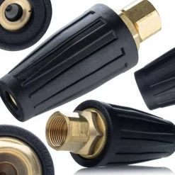 Rosfix Högtryckstvättar-Turbomunstycke Rotationsmunstycke 050 – Keramisk Insats | 276 Bar | Gänga M18X1,5 | Ersättningsdel för Karcher HD HDS