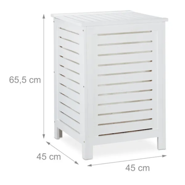 B2X Tvättillbehör-Tvätt Pineträ Vit