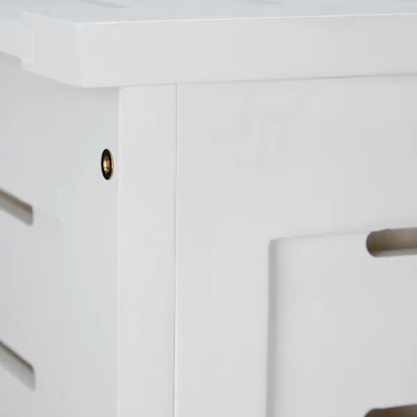 B2X Tvättillbehör-Tvätt Pineträ Vit