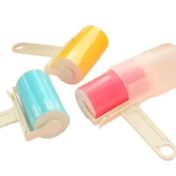 Rengöringsmedel-Tvättbar luddrulle, 4 st klibbiga rullar med tvättbart skydd - Anti-ludd klibbig rulle för hår och tyg