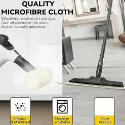 DAO Städmoppar-Tvättbara ångmoppdynor för Kärcher SC2 SC3 SC4 SC5, mikrofiberduk [DB]