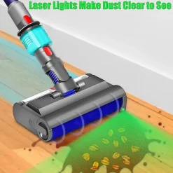 unbranded Dammsugare & Tillbehör-Tvättborste för V7 V8 V10 V11 V15 Elektrisk Mopp Våt och Torr med Grönt Ljus Rengör och Torkar Hårt
