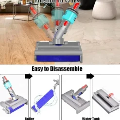 Dammsugare & Tillbehör-Tvättborste för V7 V8 V10 V11 V15 Elektrisk Våt och Torr med Grönt Ljus Rengör och Torkar Hårda Golv - WELLNGS