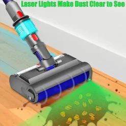 Dammsugare & Tillbehör-Tvättborste för V7 V8 V10 V11 V15 Elektrisk Våt och Torr med Grönt Ljus Rengör och Torkar Hårda Golv - WELLNGS