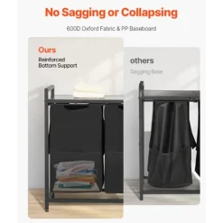 DUOKU Tvättillbehör-Tvättkorg - - Modell XYL03 - 4 Fack - 600D Oxfordtyg - 66,14 lb Kapacitet