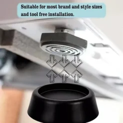 Tvättmaskiner-Tvättmaskin Anti-Vibrationskuddar, Svart, 4-pack