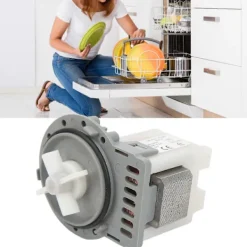 AquaForge Tvättmaskiner-Tvättmaskin Avloppspump 30W 20L Per Minut Högeffektiv Tvättmaskinspump AC220?240V