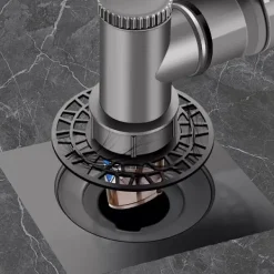 Tvättmaskiner-Tvättmaskin Avloppsslang Anslutning Tvättmaskin Golvbrunn Adapter Anti-Överflöde Deodorant Fog Tålig silver[D]