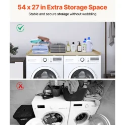 DUOKU Tvättmaskiner-Tvättmaskin- och torktumlarnivå, , 54 x 27 tum, Vattenbeständig med Antiskidkuddar, för Tvättorganisation