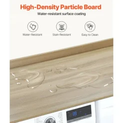 DUOKU Tvättmaskiner-Tvättmaskin- och torktumlarnivå, , 54 x 27 tum, Vattenbeständig med Antiskidkuddar, för Tvättorganisation