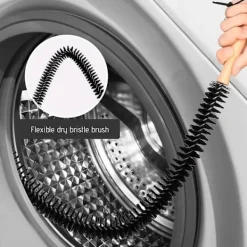 Tvättmaskiner-Tvättmaskin Rengöringsborste Trumma Borste Springa Borste Rengöringsverktyg Tvättmaskin Borste Styv Borst Rengöringsverktyg FAN0386（Svart）