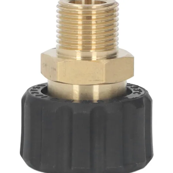 Högtryckstvättar-tvättmaskinsadapter adapter adapter pistolslanganslutning, 5 000 PSI reservdelar, hane G3/8 till hona M22, 15 mm, högtryckstvätt tillbehör