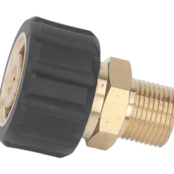Högtryckstvättar-tvättmaskinsadapter adapter adapter pistolslanganslutning, 5 000 PSI reservdelar, hane G3/8 till hona M22, 15 mm, högtryckstvätt tillbehör