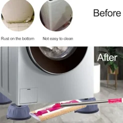 Tvättmaskiner-Tvättmaskinsfötter, 4 stycken tvättmaskinsfötter med gummikudde, antivibrations tvättmaskinsfötter för tvättmaskiner och torktumlare, antivibrerande | Fyndiq