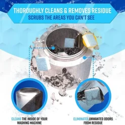 Rengöringsmedel-Tvättmaskinsrengöring och avkalkningsmedel 24-pack