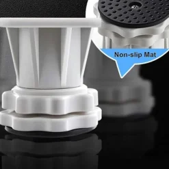 EURL Tvättillbehör-Tvättmaskinsställ, Bas för tvättmaskinstorktumlare kylskåp, Justerbar längd, last 300kg Anti Vib