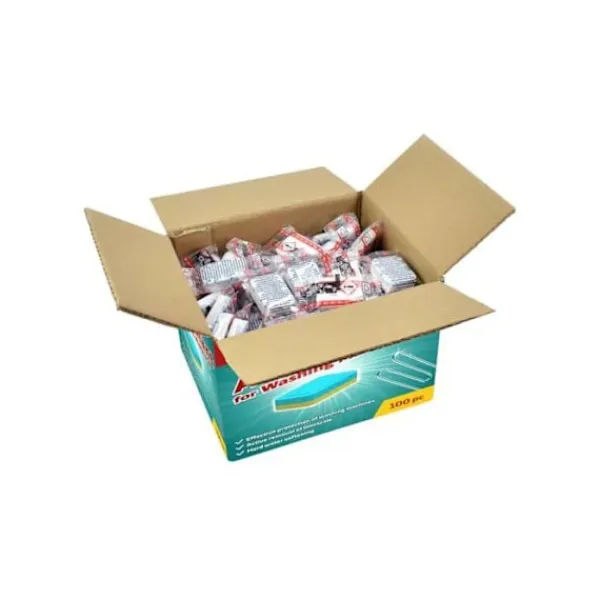 VIDAXL Rengöringsmedel-Tvättmaskinstabletter - - Avkalka - 100 stycken - Frisk - Tablett - 5.98x5.98x5.67 cm