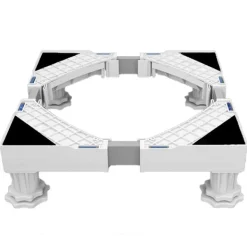Tvättillbehör-Tvättmaskinstativ, Tvättmaskinstorktumlare Kylskåpsfot, Justerbar Längd, Belastning 300kg Anti Vib