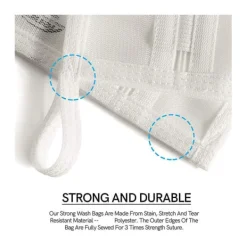 Tvättillbehör-Tvättnät för ömtåliga plagg med Ykk-dragkedja, tvättnät, förvaringsväska för resor, tvättpåsar för kläder