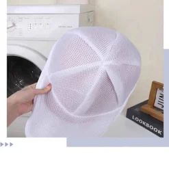 INF Tvättillbehör-Tvättväska för hattar: Skydda dina kepsar i tvättmaskinen med denna praktiska tvättpåse, förhindra deformation och behål