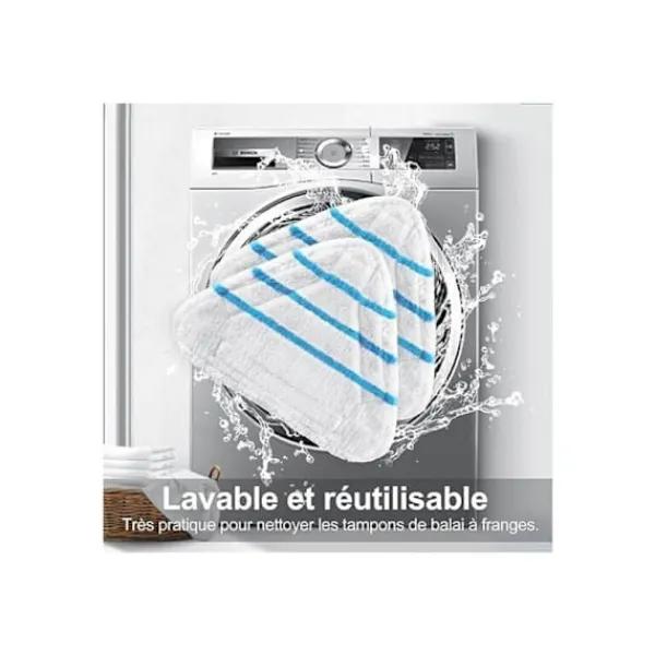 Städmoppar-Tygöverdrag för Silvercrest Lidl Universal Ångmopp Tillbehör för Ångrengörare..DEBUNS