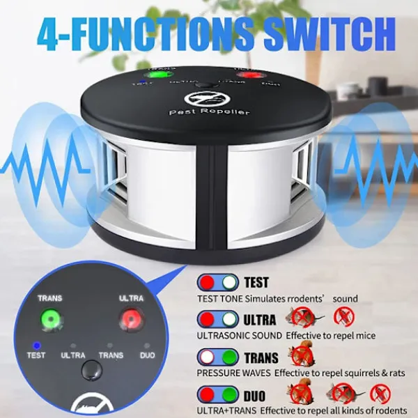 NSF Skadedjur & Insekter-Ultraljud möss mus repeller ultraljud elektronisk skadedjur kontroll gnagare råtta mus repeller