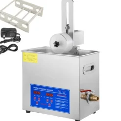 DUOKU Städmaskiner-Ultraljuds Diskrengöringsmaskin--6 L-Hela Set med Torkställning