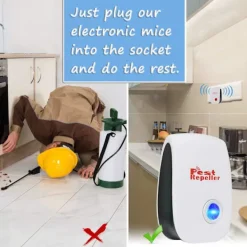 Skadedjur & Insekter-Ultraljuds mus- och råttskrämma, 4 st ultraljudsavvisare mot möss, ny version, myggavvisare, apparat mot flugor och insekter