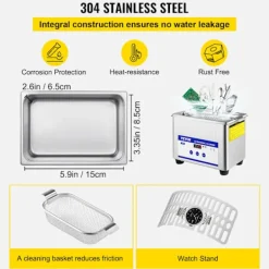 OEM Rengöringsmedel-Ultraljudsrengörare, 40 kHz frekvens, 35 W effekt,800ML