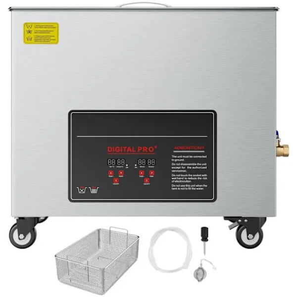 DUOKU Städmaskiner-Ultraljudsrengörare 50 L--Ultraljudsrengöringsapparat 840 W 40 kHz-med Digital Skärm-i Rostfritt Stål