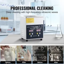 DUOKU Städmaskiner-Ultraljudsrengörare--2 L-Digital professionell laboratorierengörare med timer-Värme 100 W