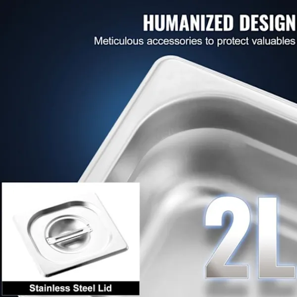 DUOKU Städmaskiner-Ultraljudsrengörare--2 L-Digital professionell laboratorierengörare med timer-Värme 100 W