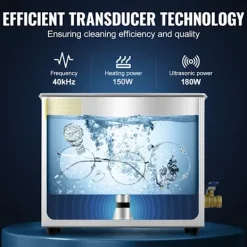 DUOKU Städmaskiner-Ultraljudsrengörare--6 L-Digital Timer och Värme-Rostfritt Stål-40kHz