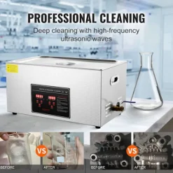 DUOKU Städmaskiner-Ultraljudsrengörare--22 L-Digital timer och uppvärmning-Rostfritt stål