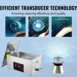 DUOKU Städmaskiner-Ultraljudsrengörare--22 L-Digital timer och uppvärmning-Rostfritt stål