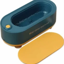 Rengöringsmedel-Ultraljudstvätt 350ml Rengörare för Glasögon Ultraljudsbad för Glasögon Smycken Klockor Ringar Halsband Rakapparater Proteser (Färg : Blå)/NC/