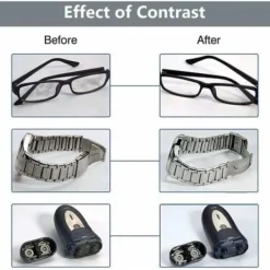 Rengöringsmedel-Ultraljudstvätt 350ml Rengörare för Glasögon Ultraljudsbad för Glasögon Smycken Klockor Ringar Halsband Rakapparater Proteser (Färg : Blå)/NC/