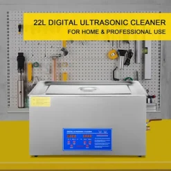 DUOKU Städmaskiner-Ultraljudstvätt--22 L-rostfritt stål-med digital värme timer och smyckesrengöring