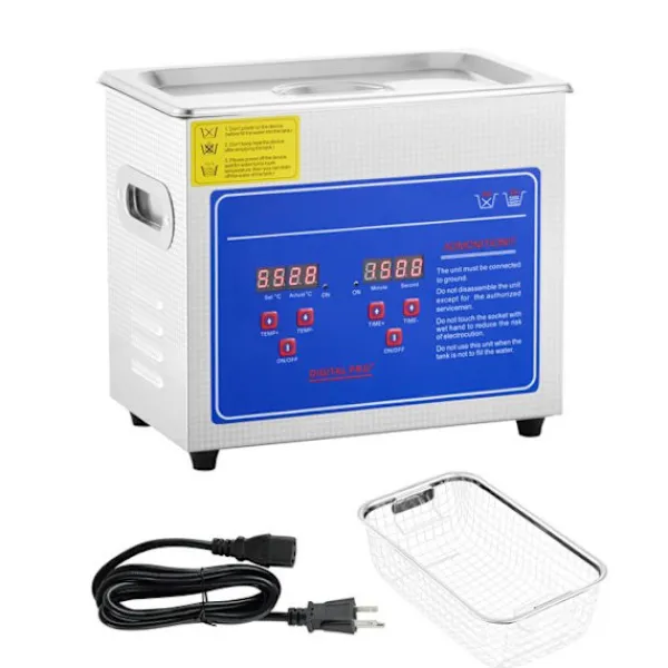 DUOKU Rengöringsmedel-Ultrasonisk Rengörare--2,85 L-Digital Timer och Värme-Rostfritt Stål-40kHz