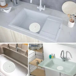 Svampar & Dukar-Universal Silikonsvamp för Handfat, Badkar, Golvskydd, Tvättrum, Kök och Badrum