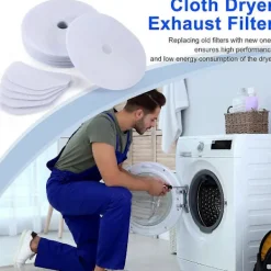 Torktumlare-Universella Torktumlare Avgasfilter, för (20 Stycken) Torktumlare Avgasfilter