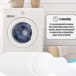 Torktumlare-Universella Torktumlare Avgasfilter, Ersättning för Torktumlarens Luddfilter, Kompatibel med Magic Chef-WELLNGS
